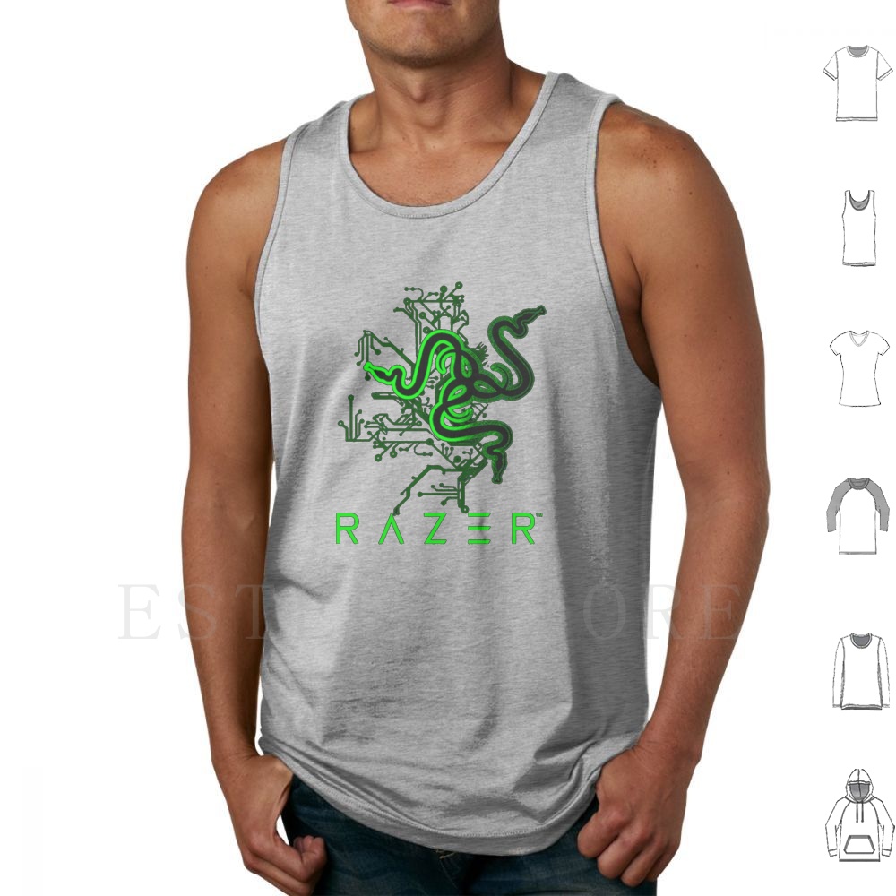 Razer Circuit Black Tank Tops  - đánh giá và giá Board Game Print