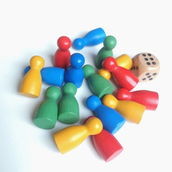 100 Pcs Colorful Wooden Chess  - đánh giá và giá Board Game Quiz