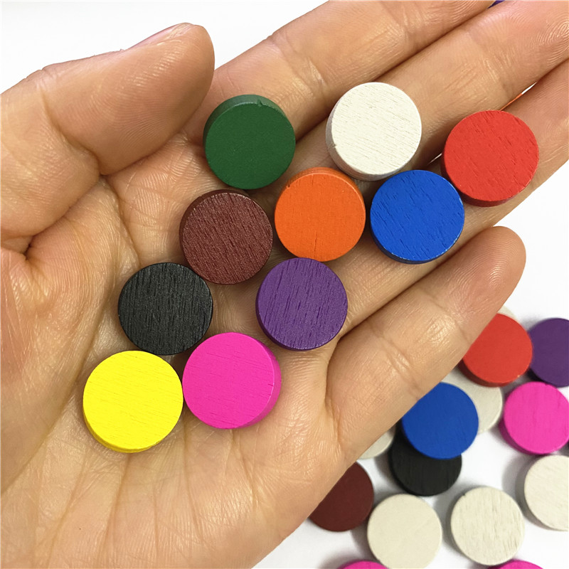 50pieces 15*5MM 11 Colors Wood - đánh giá và giá Board Game Quiz