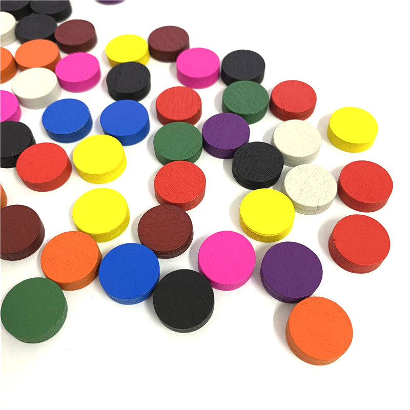 50pieces 15*5MM 11 Colors Wood - đánh giá và giá Board Game Quiz