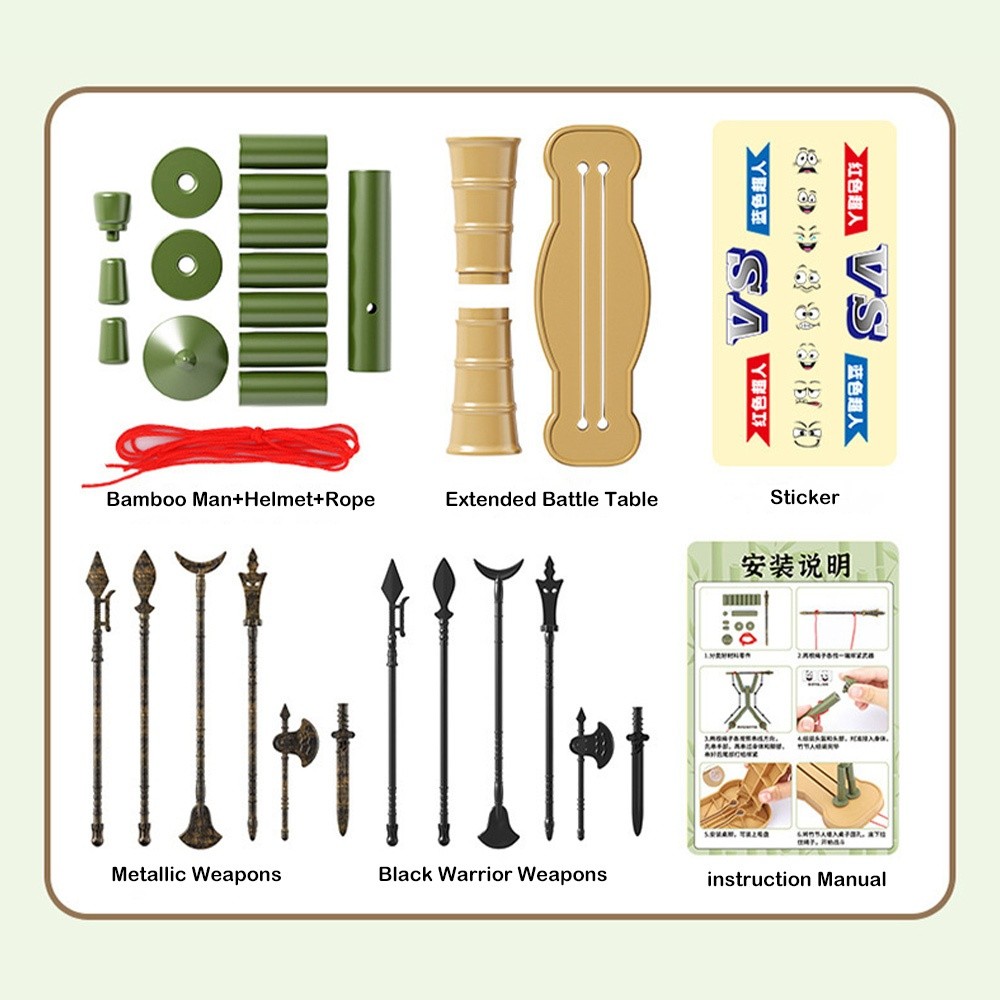 Two-player Battle Bamboo Man B - đánh giá và giá Board Game With Questions