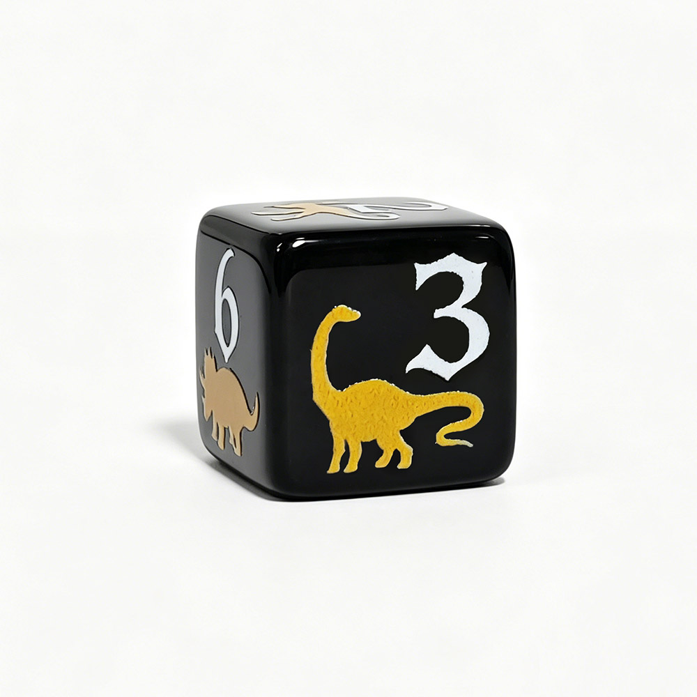 12PCS Black & Yellow Dinosaur  - đánh giá và giá Board Game Print