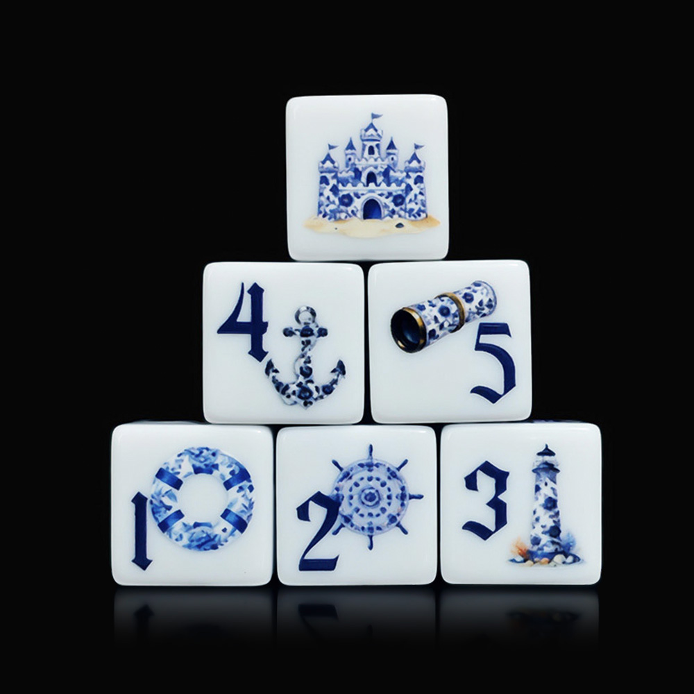 12Pcs Blue Nautical 16MM Print - đánh giá và giá Board Game Print