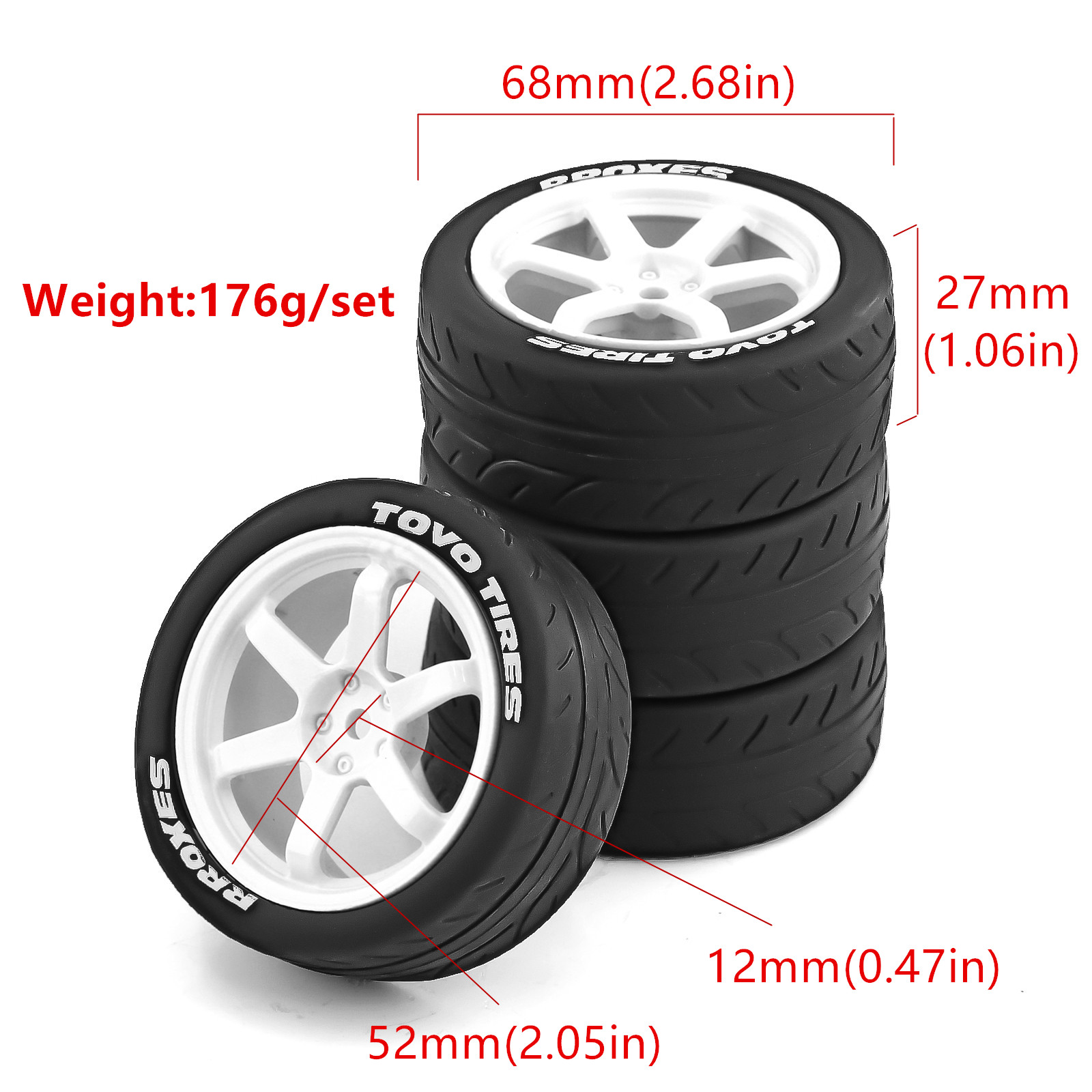 1/10 RC On Road Tires Rubber R - đánh giá và giá Tamiya Model Rc Car